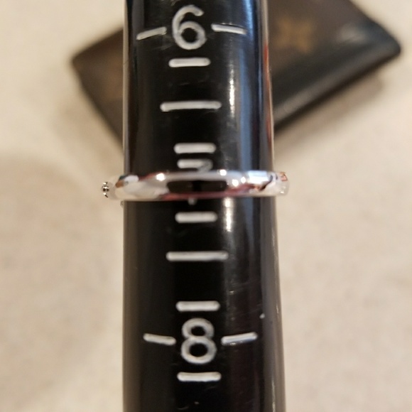 New S925 SP White Sapphire Ring Sizes 7 & 8 - Picture 7 of 8